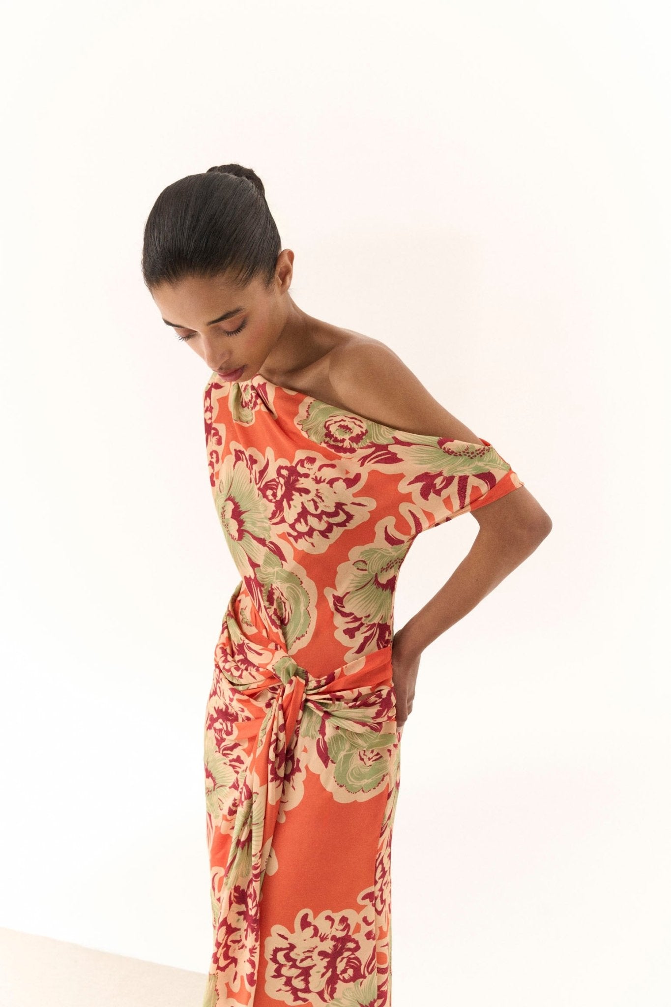 Vestido LAURINE Estampado Melocotón - BIMANI