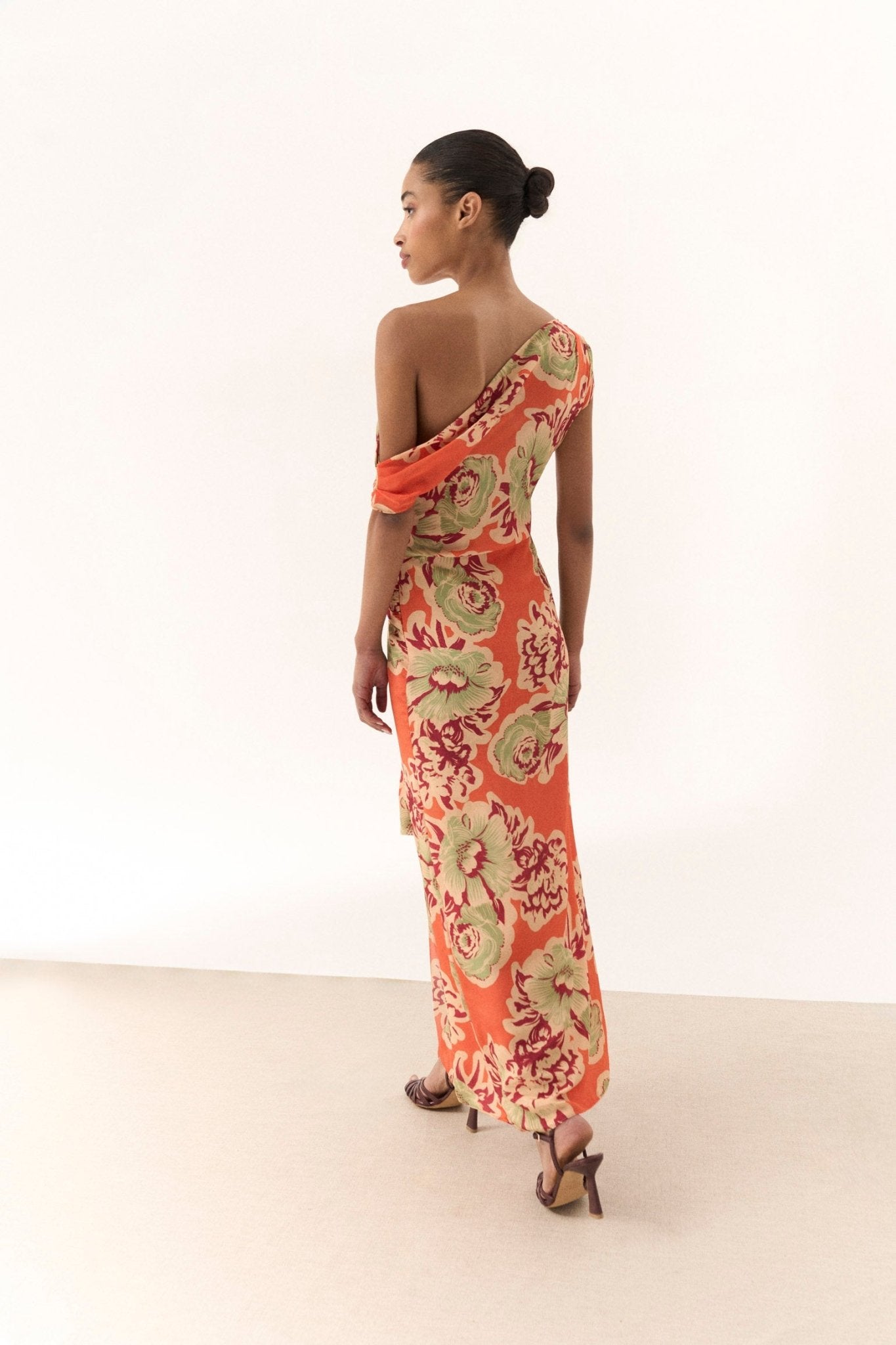 Vestido LAURINE Estampado Melocotón - BIMANI