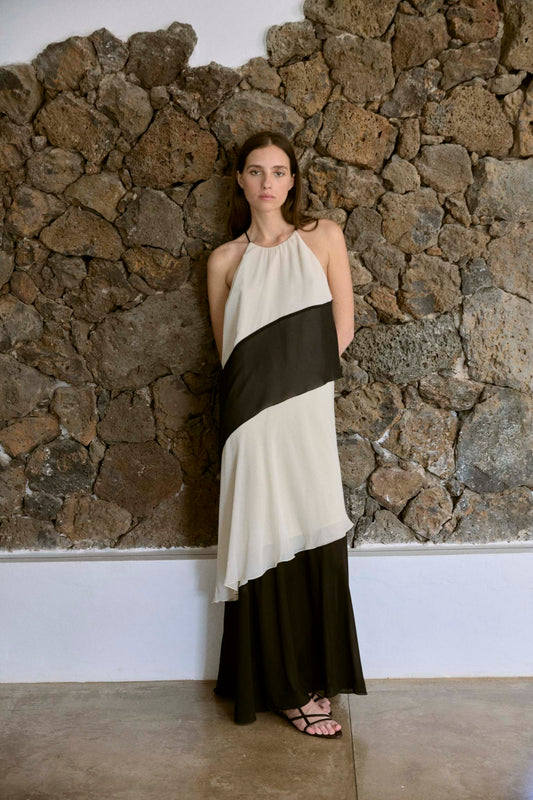 Vestido MARIN Negro Caliza - BIMANI