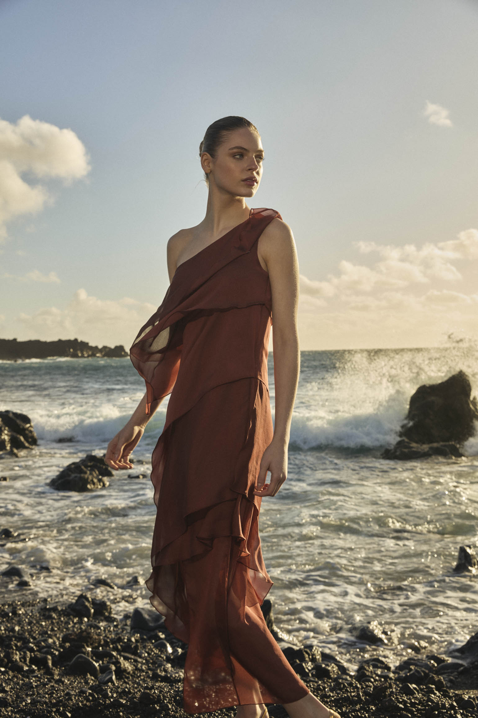 Vestido MARINA Teja Caldero - BIMANI