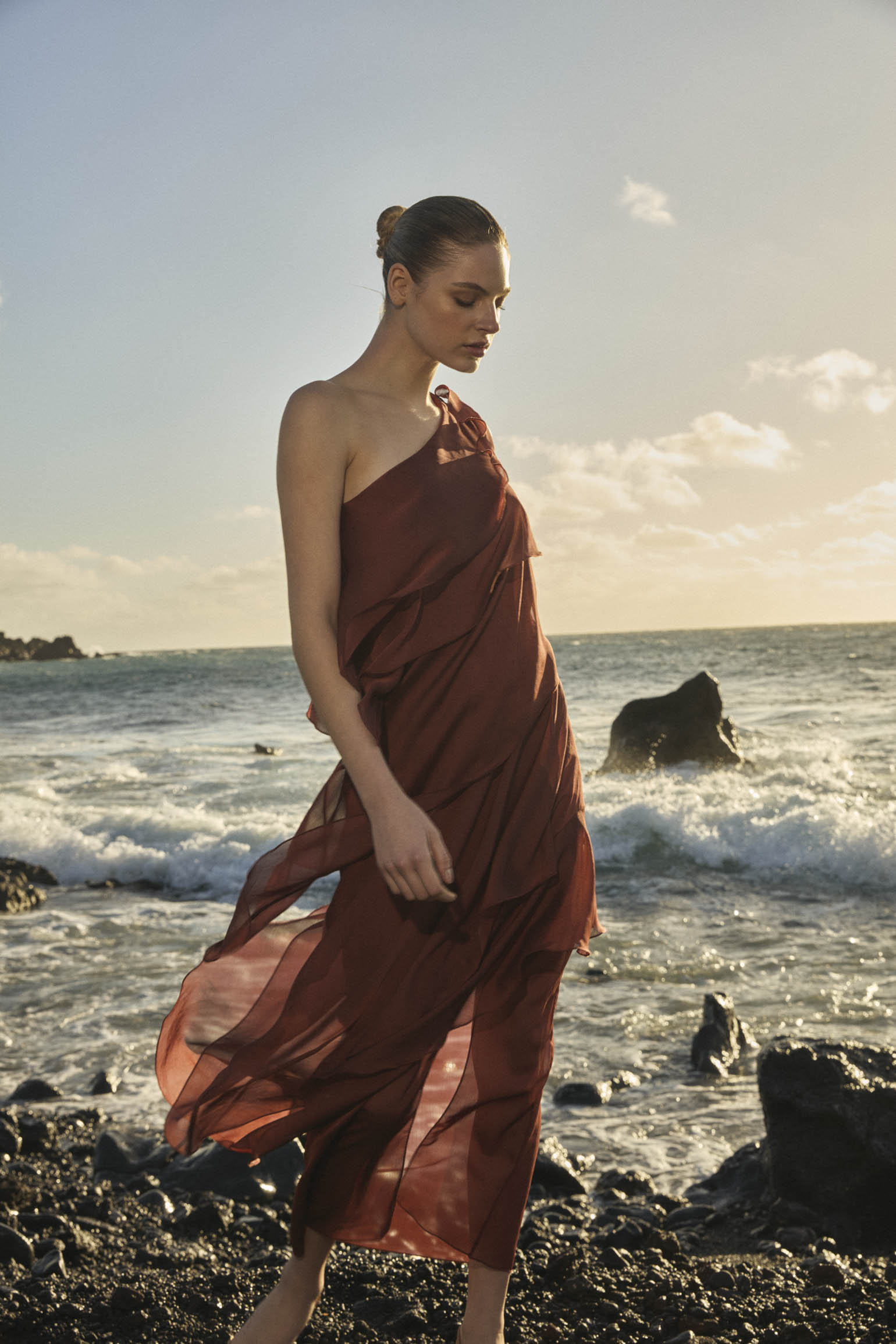 Vestido MARINA Teja Caldero - BIMANI