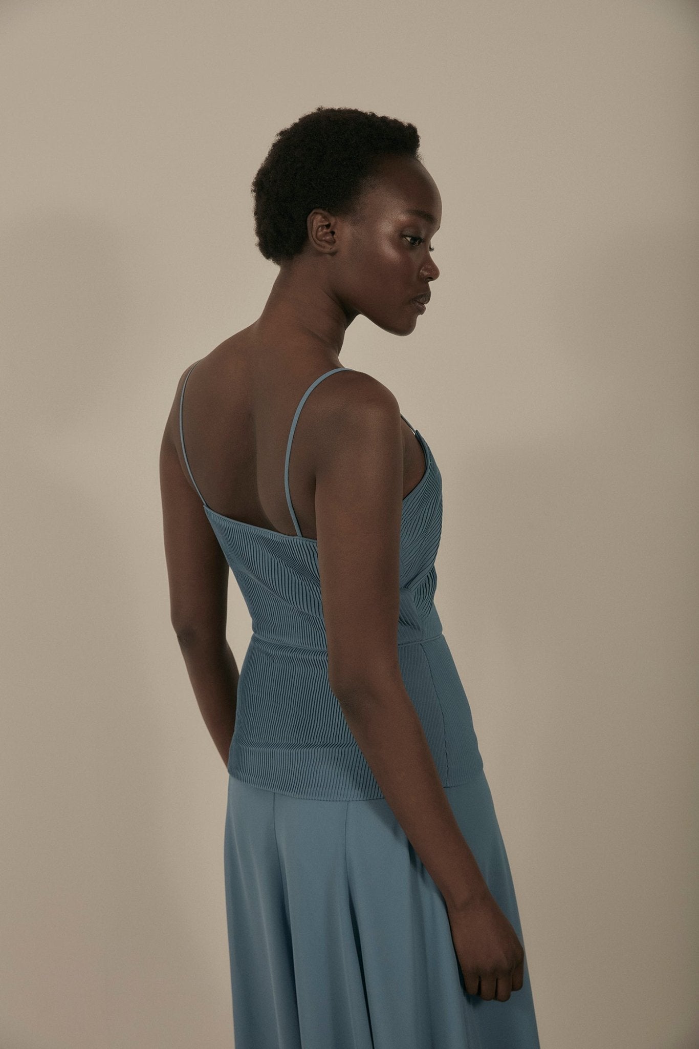 Vestido MOULIN Azul Niebla - BIMANI