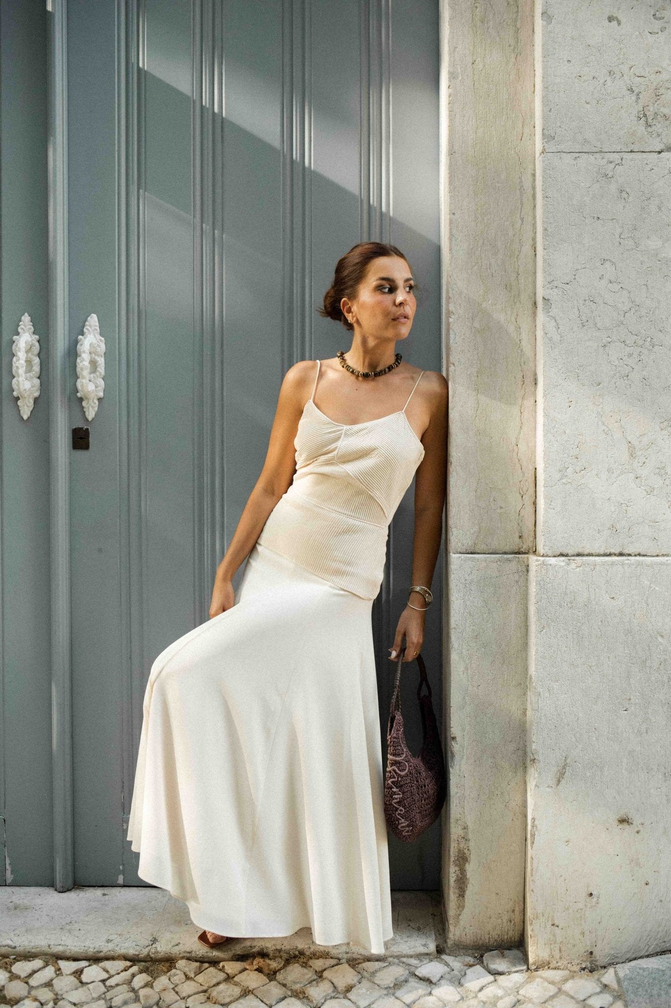 Vestido MOULIN Beige Caliza - BIMANI