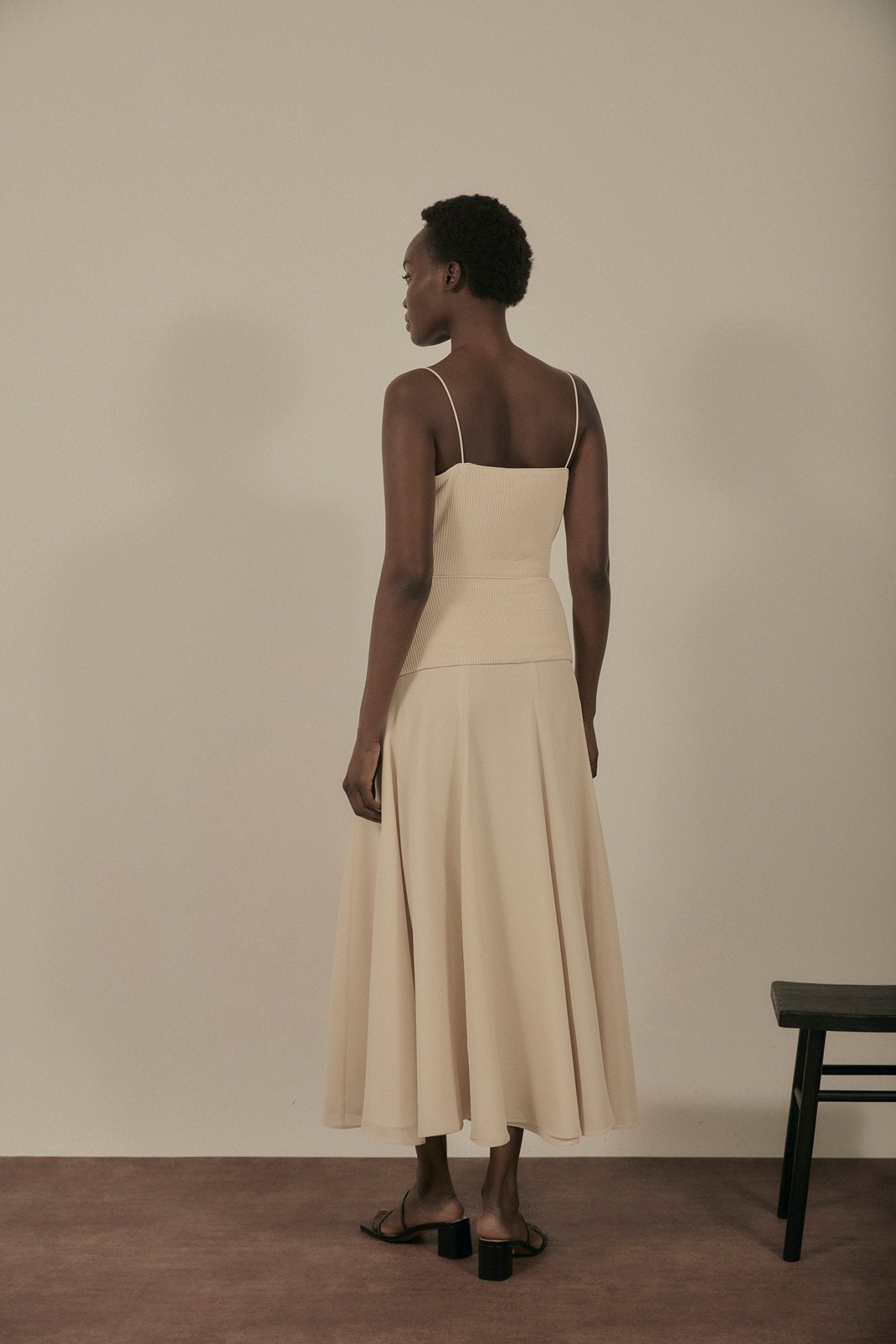 Vestido MOULIN Beige Caliza - BIMANI