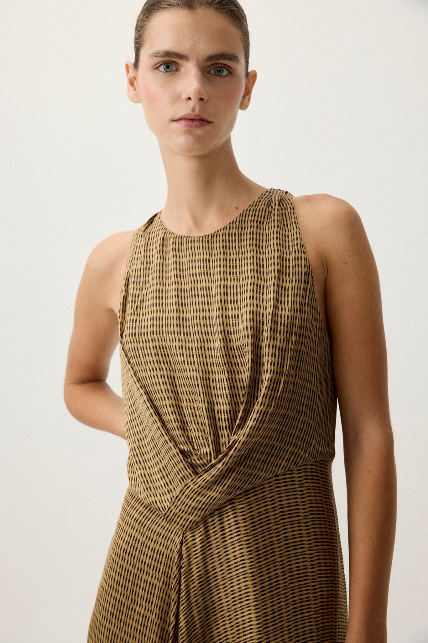 Vestido NINA Estampado Khaki - BIMANI
