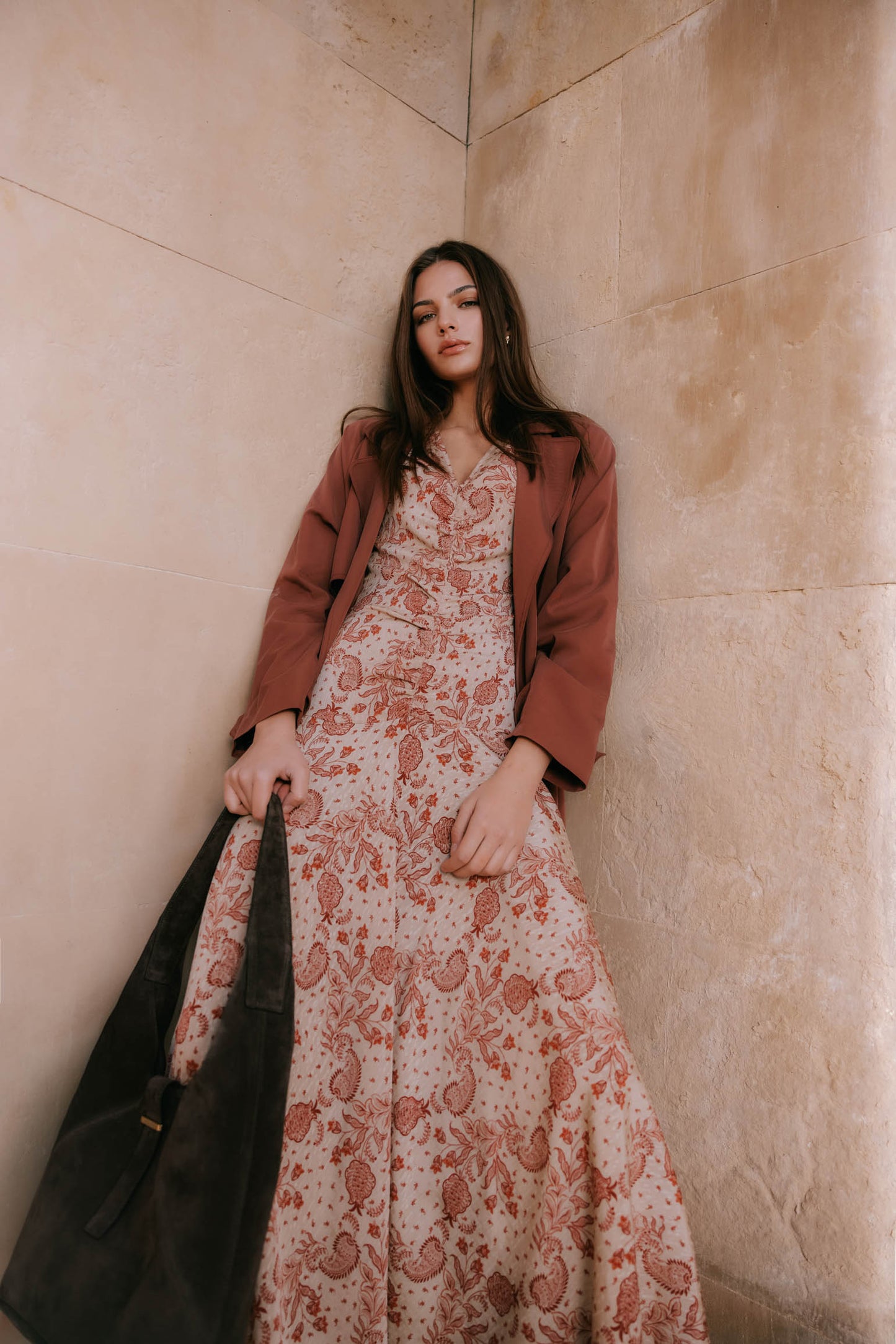 Vestido PAISELLE Estampado Teja - BIMANI