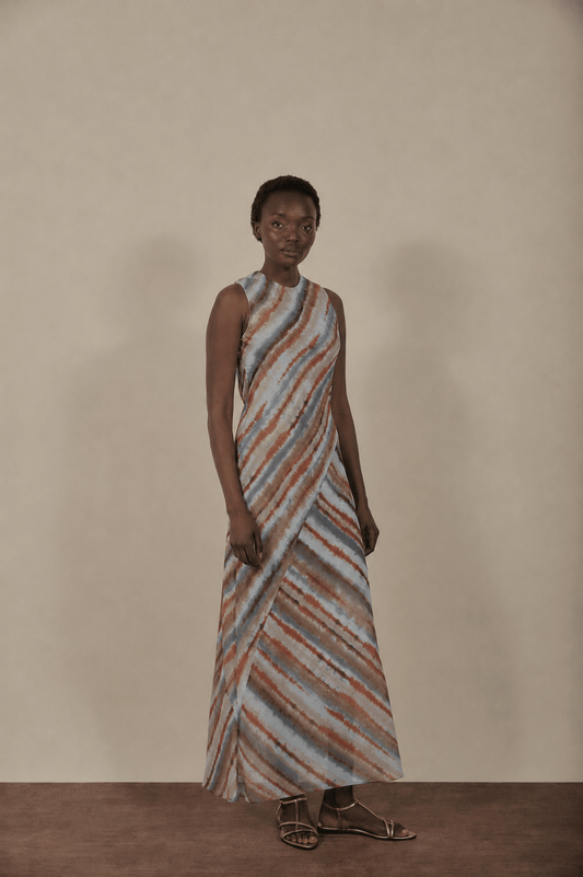 Vestido RODAS Estampado Bruma - BIMANI