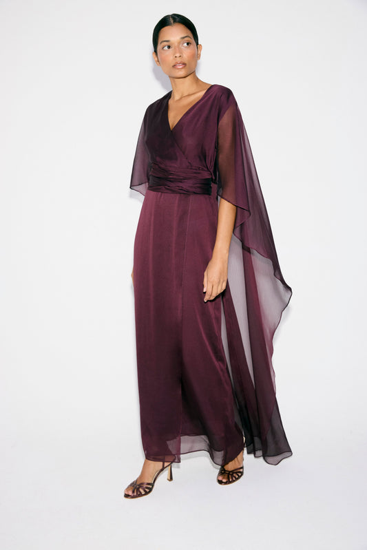 Vestido SOLINE Berenjena