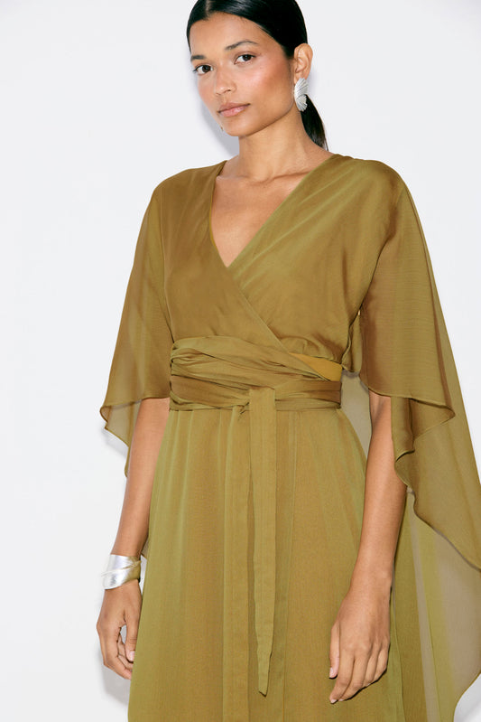 Vestido SOLINE Oliva Peridoto