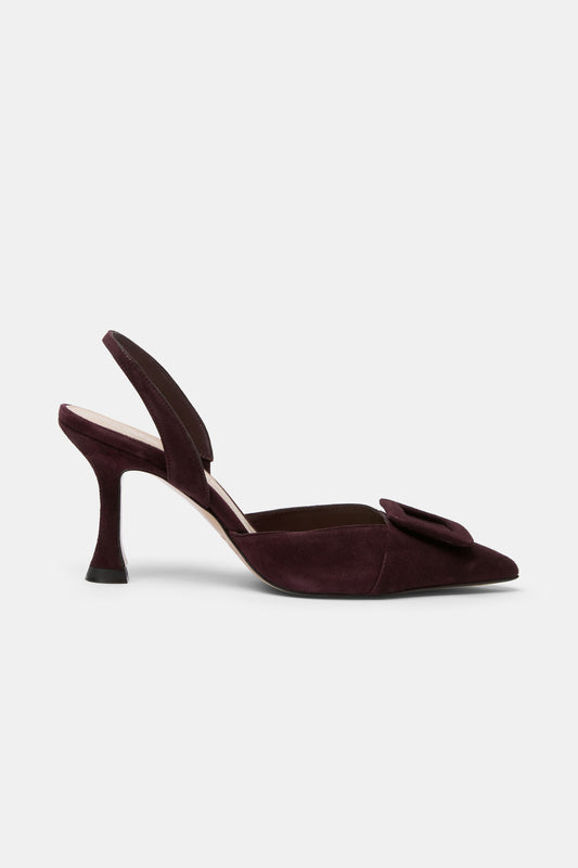 Stiletto NURIA Ante Burdeos - BIMANI